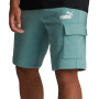 Men's Cargo French Terry Fleece Logo 10" Shorts
