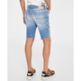 Men's Eco Slim-Fit Destroyed Denim Shorts