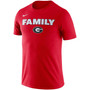 Men's Red Georgia Bulldogs Family T-shirt