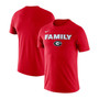 Men's Red Georgia Bulldogs Family T-shirt
