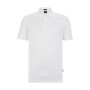 Men's Regular-Fit Two-Tone Linen Polo Shirt