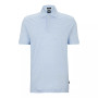 Men's Regular-Fit Two-Tone Linen Polo Shirt
