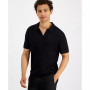 Men's Regular-Fit Open Collar Sweater-Knit Polo Shirt, Created for Macy's