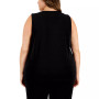 Plus Size Sleeveless V-Neck Pullover Knit Top