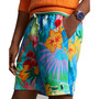 Men's 8-Inch Tropical Floral-Print Terry Shorts