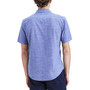 Men's Woven Utility Acid Wash Short-Sleeve Shirt