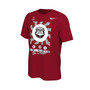 Men's Red Georgia Bulldogs College Football Playoff 2022 Peach Bowl Media Night T-shirt