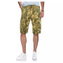 Men's Belted Snap Detail Cargo Shorts