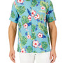 Men's Short-Sleeve Tropical 100% Linen Shirt, Created for Macy's