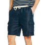 Men's Sustainably Crafted 8.5" Pull-On Linen-Blend Cargo Shorts