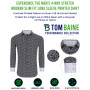 Men's Slim Fit Performance Geometric Button Down Shirt