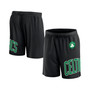 Men's Branded Black Boston Celtics Free Throw Mesh Shorts