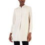 Women's Textured Charmeuse Nehru Tunic