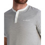 Men's Slim-Fit Embroidered Logo Piqué Henley