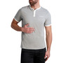 Men's Slim-Fit Embroidered Logo Piqué Henley