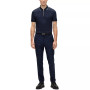 Men's Slim-Fit Zip-Neck Polo Shirt
