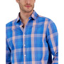 Men's Kevin Classic-Fit Plaid Button-Down Tech Shirt, Created for Macy's