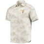 Men's Oatmeal Arizona State Sun Devils Forest Fronds Button-Up Shirt