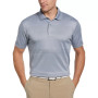 Men's Birdseye Stripe Jacquard Short-Sleeve Performance Polo Shirt