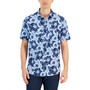 Men's Floral Knit Button-Down Shirt, Created for Macy's