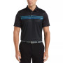 Men's Chest Stripe Short Sleeve Golf Polo