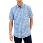 Men's Short-Sleeve Flamingo Plaid Tech Woven Shirt, Created for Macy's