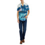 Men's Tropical-Print Button-Down Shirt