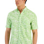 Men's Kalani Classic-Fit Textured Tropical-Print Button-Down Shirt, Created for Macy's