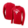 Men's Red USMNT Lockup Legend Performance Long Sleeve T-shirt