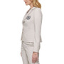 Women's Striped Button-Front Logo Blazer