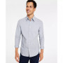 Men's Slim-Fit Chambray Long-Sleeve Button-Front Shirt