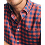 Men's Classic Fit Long Sleeve Plaid Button-Down Shirt
