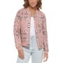 Diamond Quilted Casual Bomber Jacket