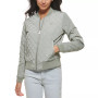 Diamond Quilted Casual Bomber Jacket
