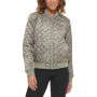 Diamond Quilted Casual Bomber Jacket