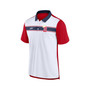 Men's White, Red California Angels Rewind Stripe Polo Shirt