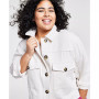 Trendy Plus Size Cropped Shacket