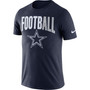 Men's Dallas Cowboys Sideline All Football Performance T-shirt - Navy