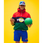 Men's Cotton Waffle-Knit Graphic Shorts