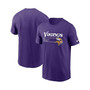 Men's Purple Minnesota Vikings Division Essential T-shirt
