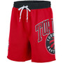 Men's Red Toronto Raptors 75th Anniversary Courtside Fleece Shorts