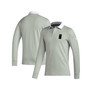 Men's Gray 2023 Player Charlotte FC Travel Long Sleeve Polo Shirt