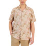 Men's Short-Sleeve Elevated Leaf-Print Shirt, Created for Macy's