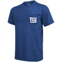 New York Giants Tri-Blend Pocket T-shirt - Heathered Royal