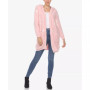 Women's Hooded Open Front Sherpa Coat
