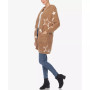 Women's Hooded Open Front Sherpa Coat