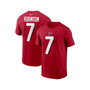 Men's Bijan Robinson Red Atlanta Falcons Player Name and Number T-shirt