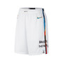 Men's White Brooklyn Nets 2022/23 City Edition Swingman Shorts