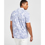 Men's Leaf Print Short-Sleeve Polo Shirt