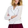 Women's Cotton Eyelet Moto Jacket, Created for Macy's
